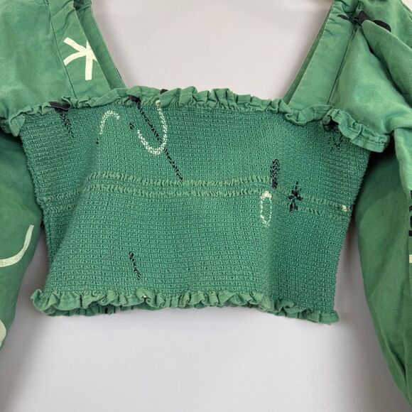 CAPULET Gracia Smocked Crop Top 🩶 - Picture 9 of 11